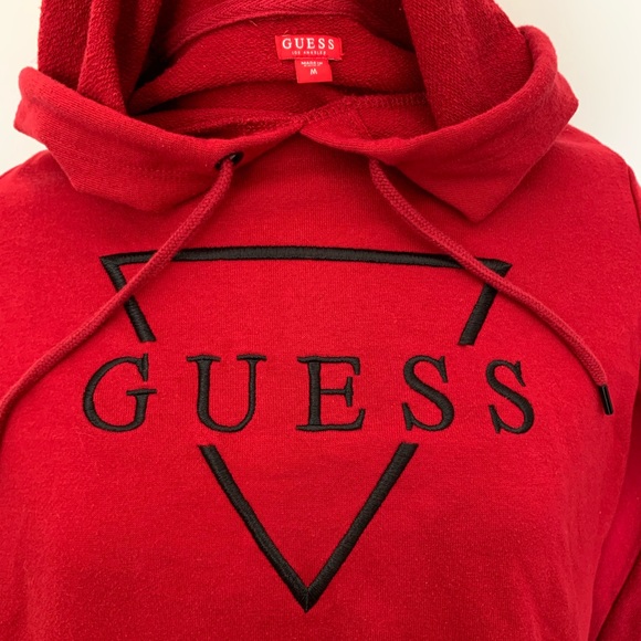 ❤️SOLD❤️ Guess Red Hoodie - Picture 5 of 5